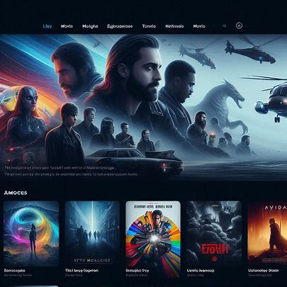 modern website interface showing a curated list of movie links